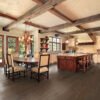 brown engineered floor